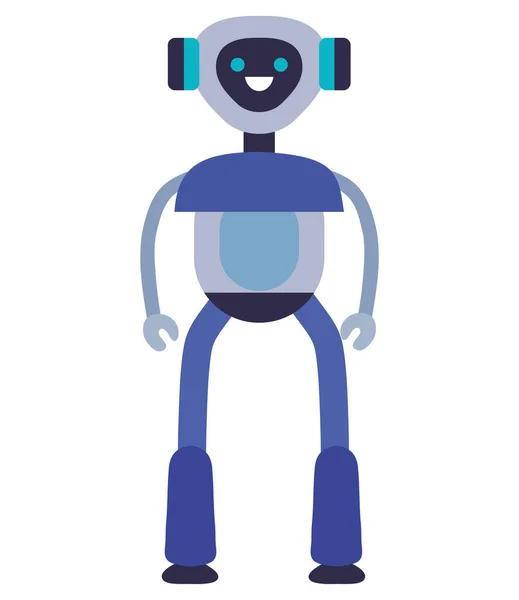 人工知能ロボットの未来技術キャラクター — ストックベクタ