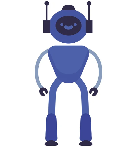 Humanoind Robot Caractère Futuriste — Image vectorielle