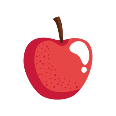 Taze elma meyvesi kırmızı simgesi