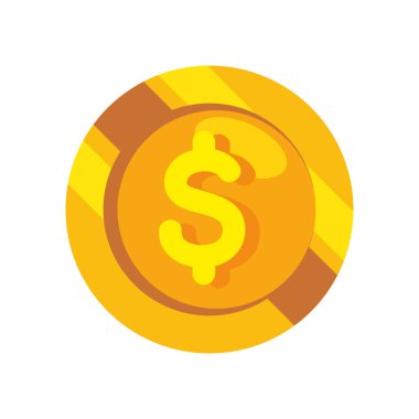 Altın madeni para dolar simgesi