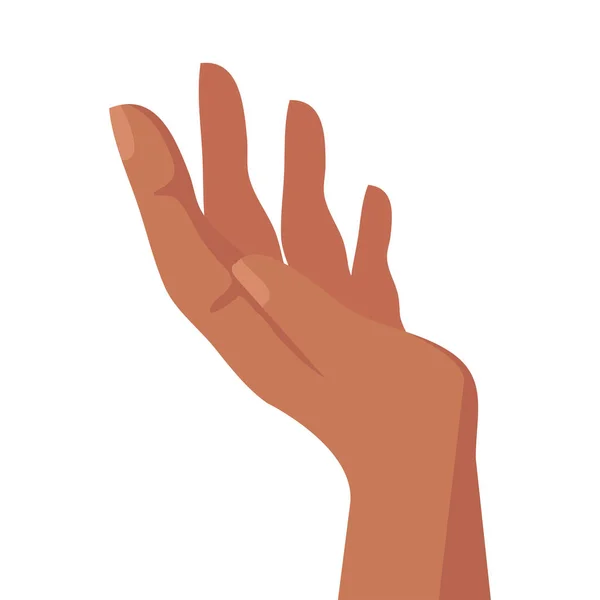 Χέρι Ανθρώπινο Εικονίδιο Θέση Λήψης — Διανυσματικό Αρχείο