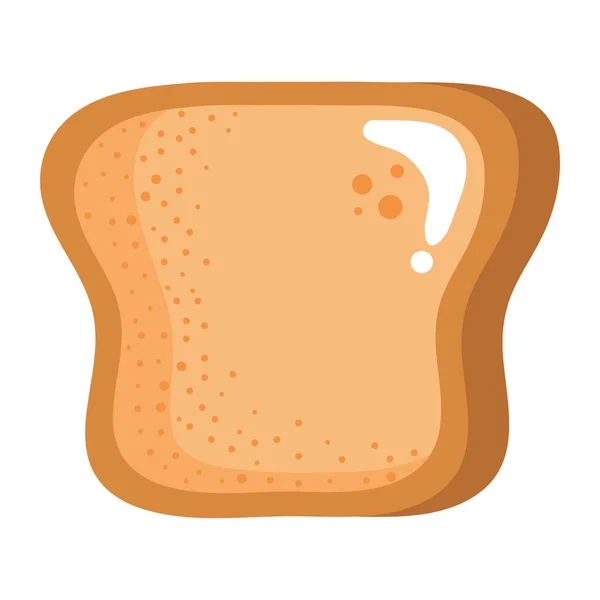 Färskt Bröd Rostat Bröd Bageri Ikon — Stock vektor