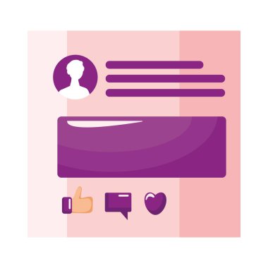 webpage template with account icon