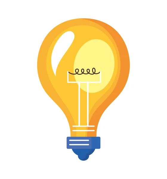 Bulb Light Energy Power Icon — Vector de stock