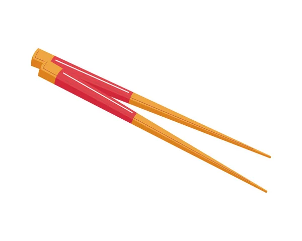 Chopsticks Ασιατικά Μαχαιροπήρουνα — Διανυσματικό Αρχείο