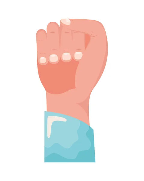 Рука Кулак Протестующий Икона Истребителя — стоковый вектор