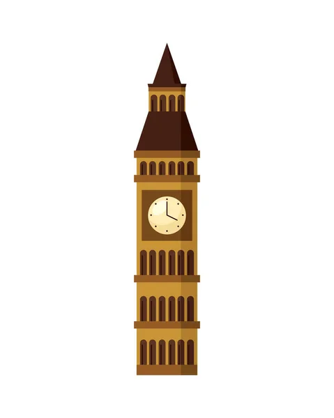 Big Ben Famous Landmark Icon — Archivo Imágenes Vectoriales