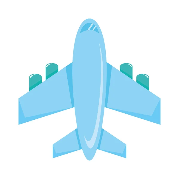 Літак Подорожі Літаючий Ізольований Значок — стоковий вектор