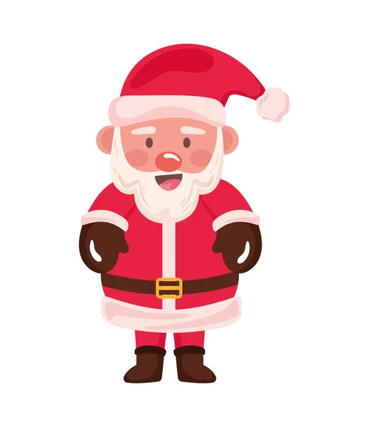 Santa Claus Standing Christmas Character — Stock Vector