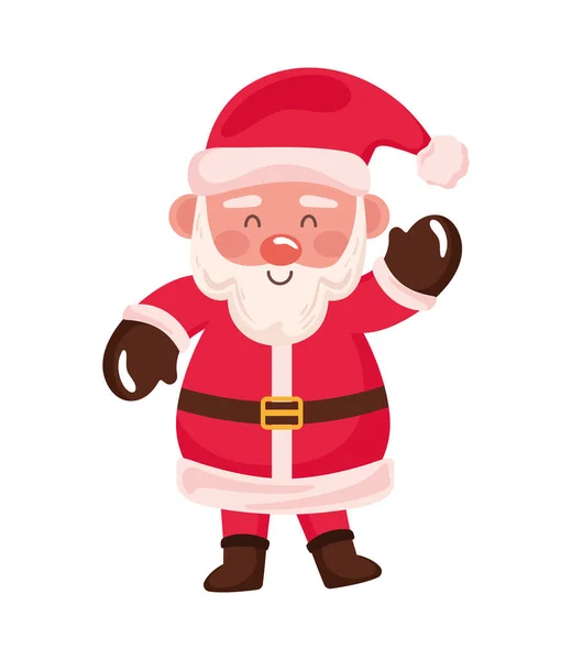 Санта Клаус Приветствующий Рождественский Характер — стоковый вектор