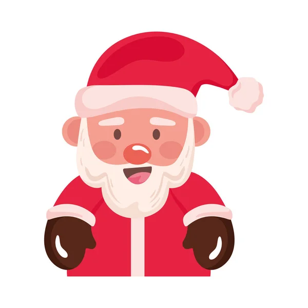 Glücklich Weihnachtsmann Weihnachtsmann Charakter — Stockvektor