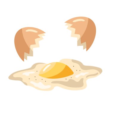 egg fried breakfast food icon