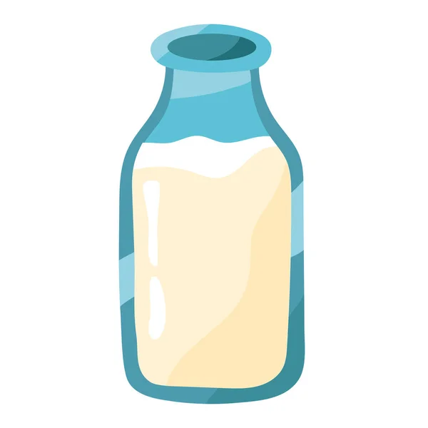 Milk Bottle Dairy Product Icon - Stok Vektor