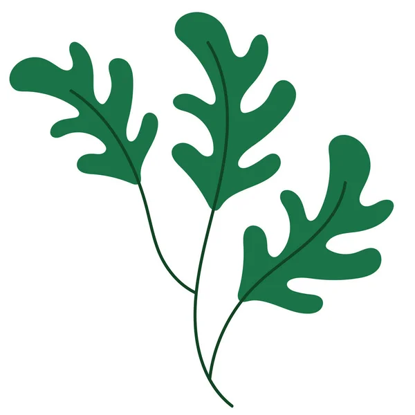 Feuillus Feuillage Végétal Nature Icône — Image vectorielle