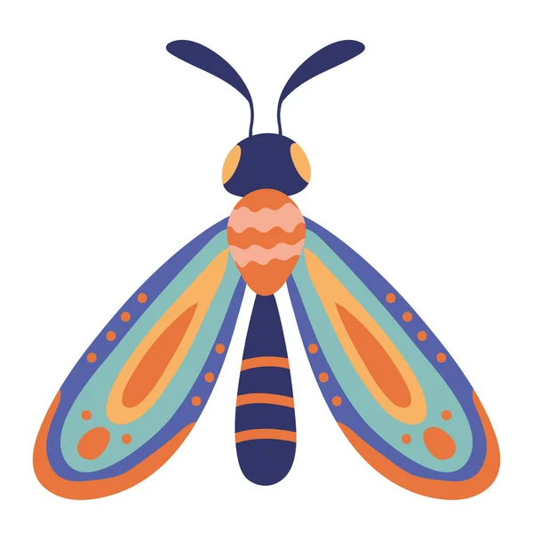 Malá Motýlí Zvířecí Silueta Ikona — Stockový vektor