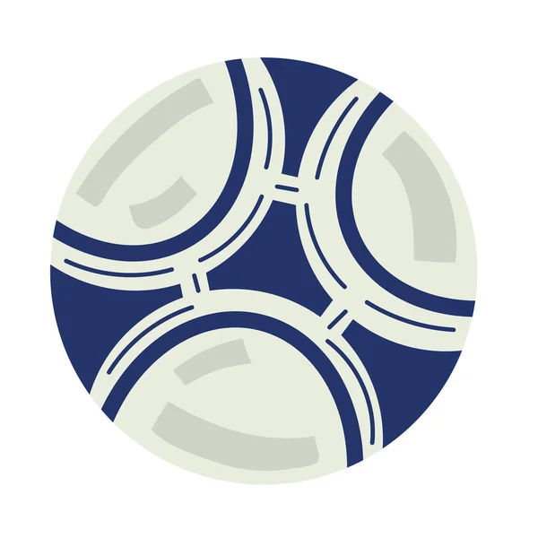 Fotbalový Sport Modrý Balón Ikona — Stockový vektor