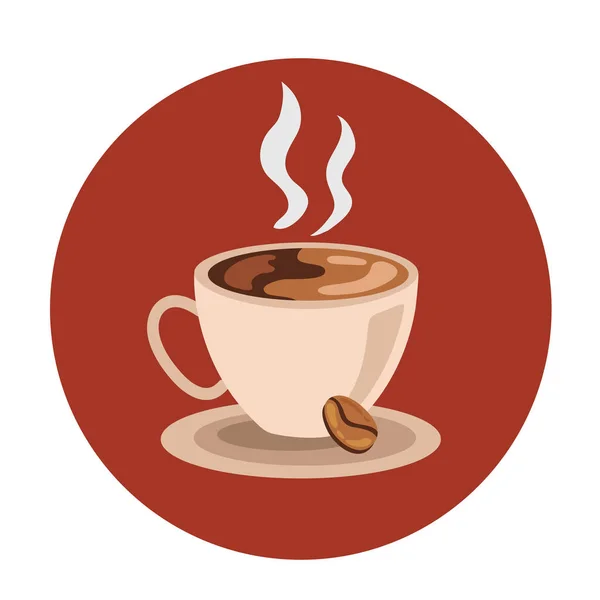 Kaffe Dryck Kopp Ikon — Stock vektor