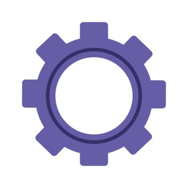 purple gear cog setting machine icon