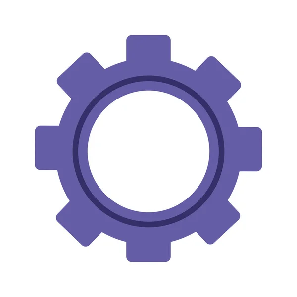 Purple Gear Cog Setting Machine Icon — Stock vektor