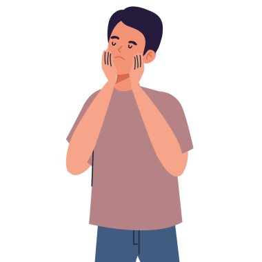 Anksiyete karakteri olan adam