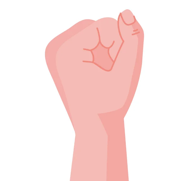 Strong Hand Fist Human Icon — Stock Vector