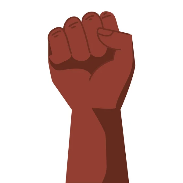 Afro Slave Hand Fist Icon — Stock Vector