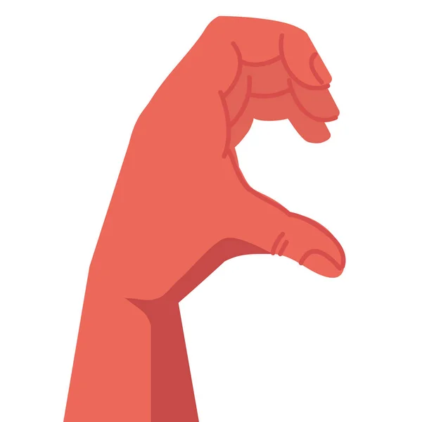Hand Forming Half Heart Icon — стоковый вектор