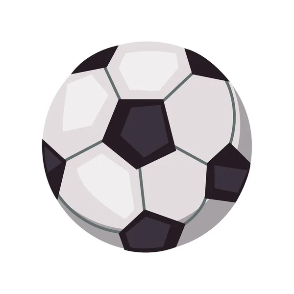 Ballon Football Icône Équipement Sportif — Image vectorielle