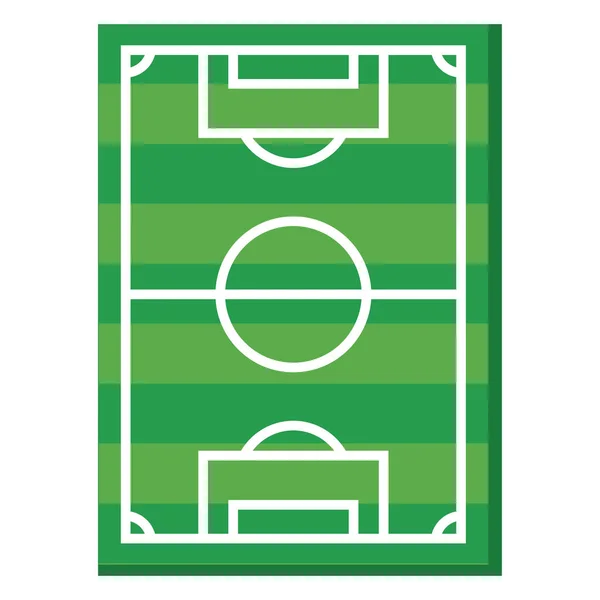 Football Camp Sportif Icône Verte — Image vectorielle