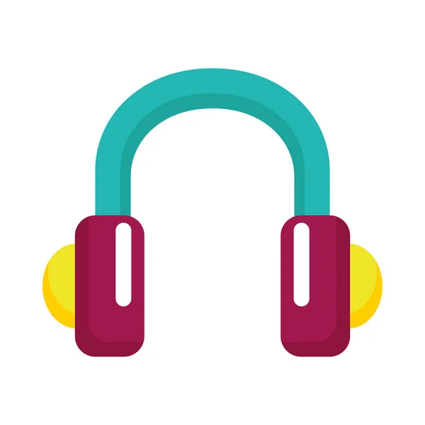 Sluchátka Audio Zařízení Tech Ikona — Stockový vektor