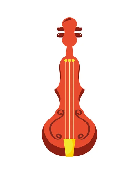 Violín Instrumento Musical Aislado Icono — Archivo Imágenes Vectoriales