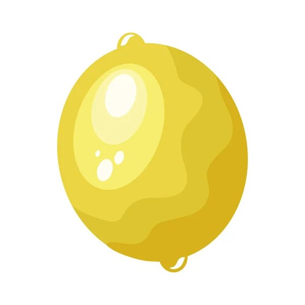 Fresh Lemon Fruit Healthy Icon — Stock Vector