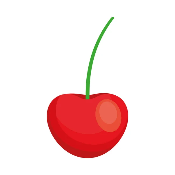 Färska Körsbär Frukt Frisk Ikon — Stock vektor