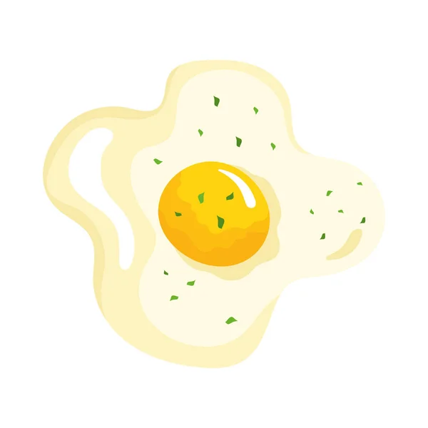 Yumurta Kızartması Kahvaltı Ikonu — Stok Vektör