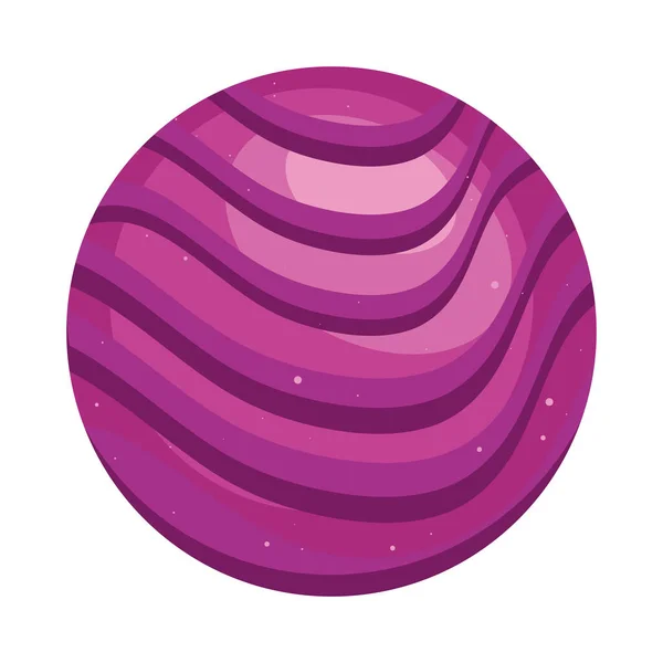Purple Planet Space Outer Icon — Stockový vektor
