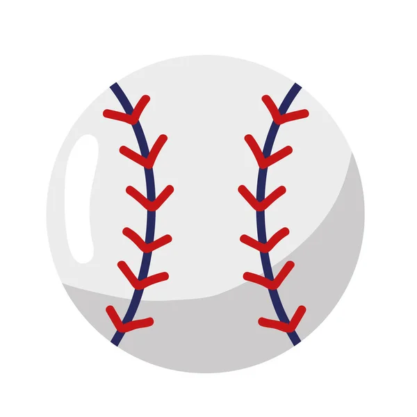 Balle Baseball Équipement Sportif Icône — Image vectorielle
