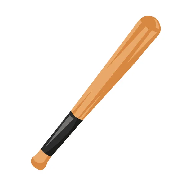 Baseball Bat Sport Equipment Icon — Stockový vektor