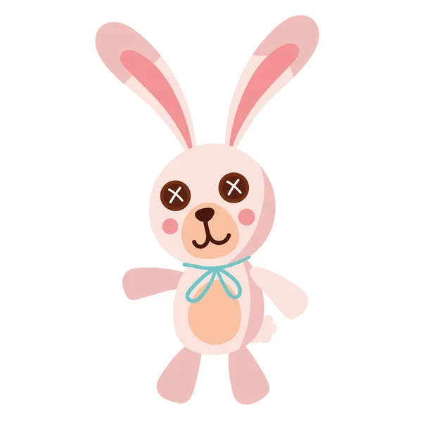 Дитячий Кролик Фарширований Іграшковий Аксесуар — стоковий вектор