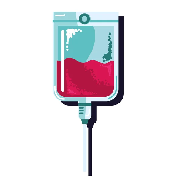 Donación Bolsa Sangre Icono Colgante — Archivo Imágenes Vectoriales