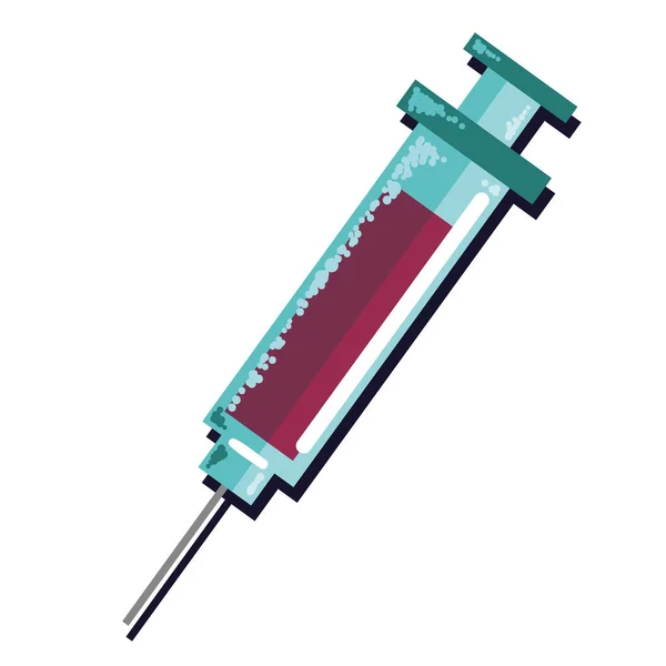 Syringe Medical Drug Medical Icon — Stockvektor