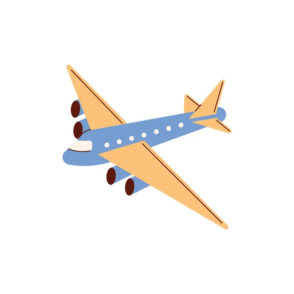 Avião Viajar Voando Ícone Isolado — Vetor de Stock