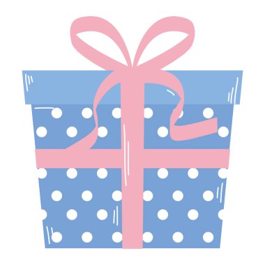 Noktalı hediye kutusu simgesi