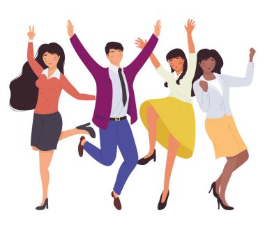 Karakterleri kutlayan zarif iş adamları