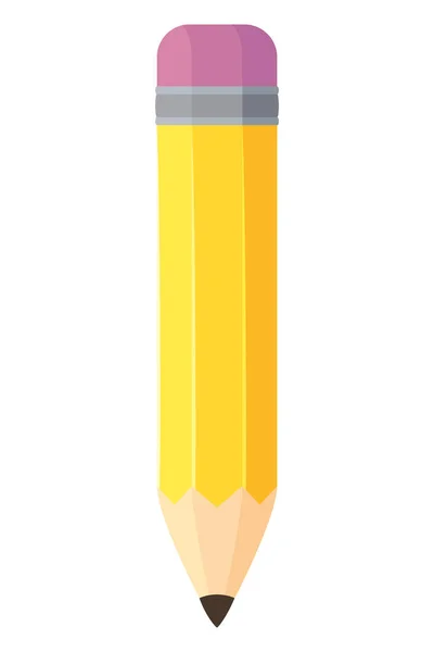 Crayon Graphite Icône Approvisionnement Isolé — Image vectorielle