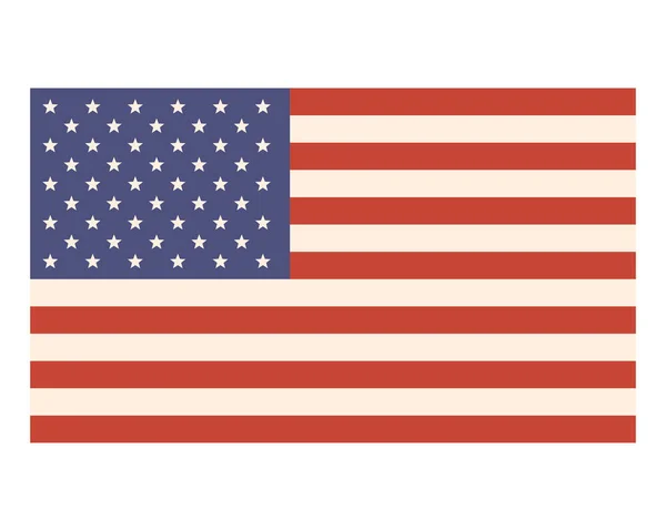 Usa Flaga Kraju Godło Ikona — Wektor stockowy