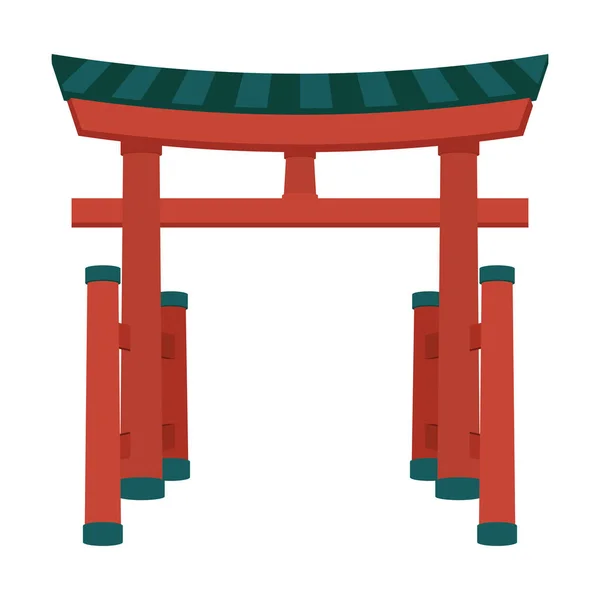 Famoso Icono Arco Japonés Hito — Archivo Imágenes Vectoriales