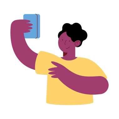 Akıllı telefon aygıtı kullanan adam