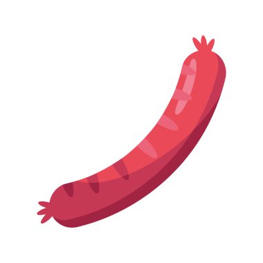 taze sosisli yiyecek izole edilmiş ikon