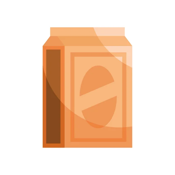 Pomerančový Džus Ovoce Krabici Ikonu — Stockový vektor