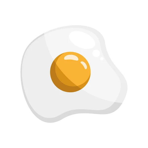 Egg Fried Breakfast Food Icon — Stockový vektor